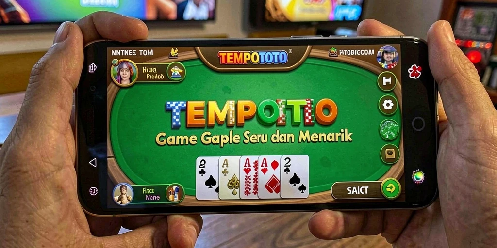 Tampilan gameplay seru dari game Gaple TEMPOTOTO.